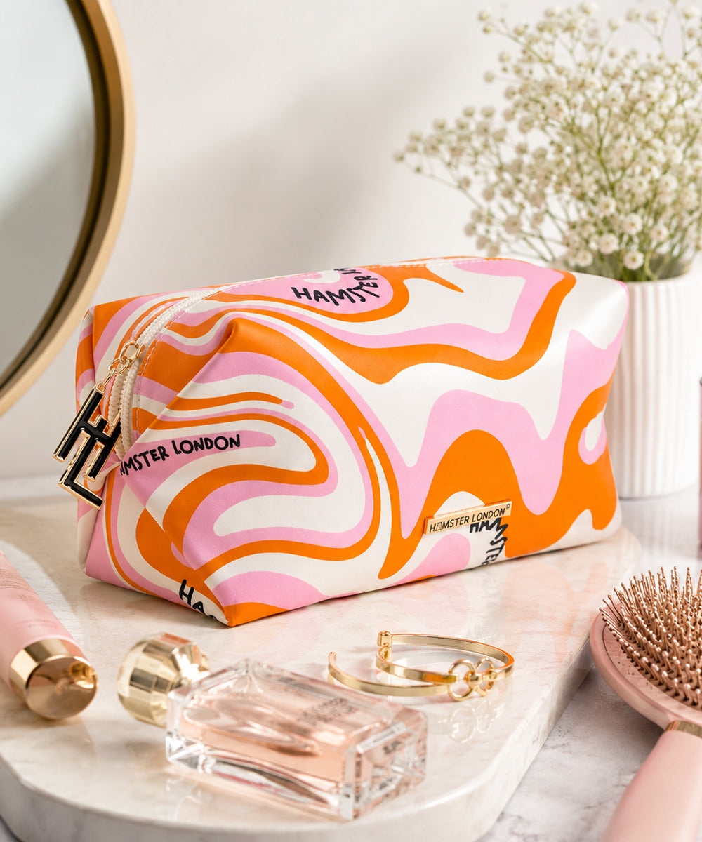 Hamster London Blush Wiggle Orange Pouch