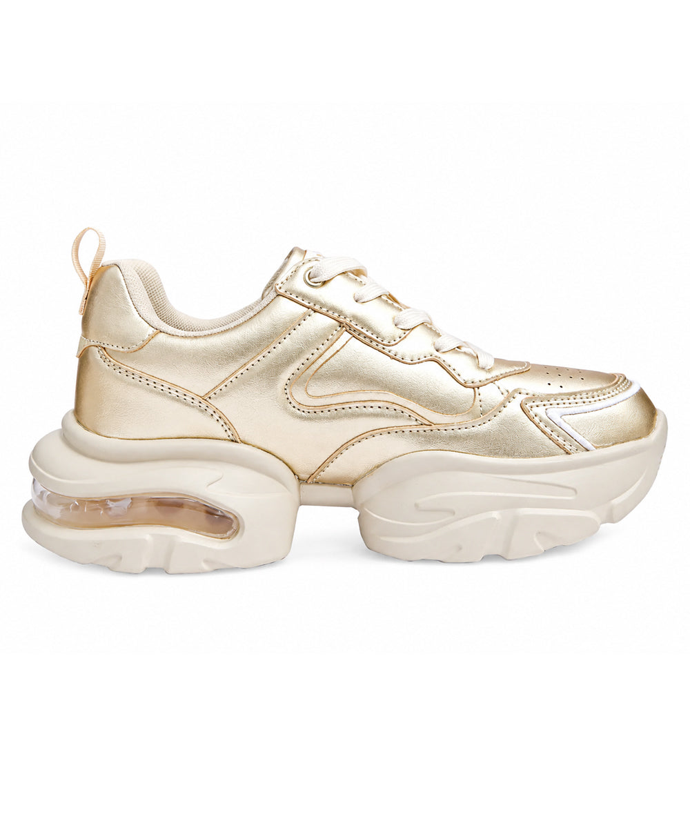 Hamster London Matte Gold Party Sneakers