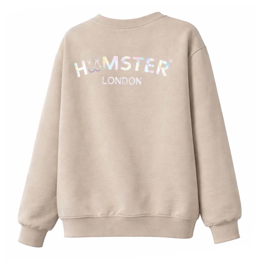 Hamster London Pup H Holiday Beige Sweatshirt