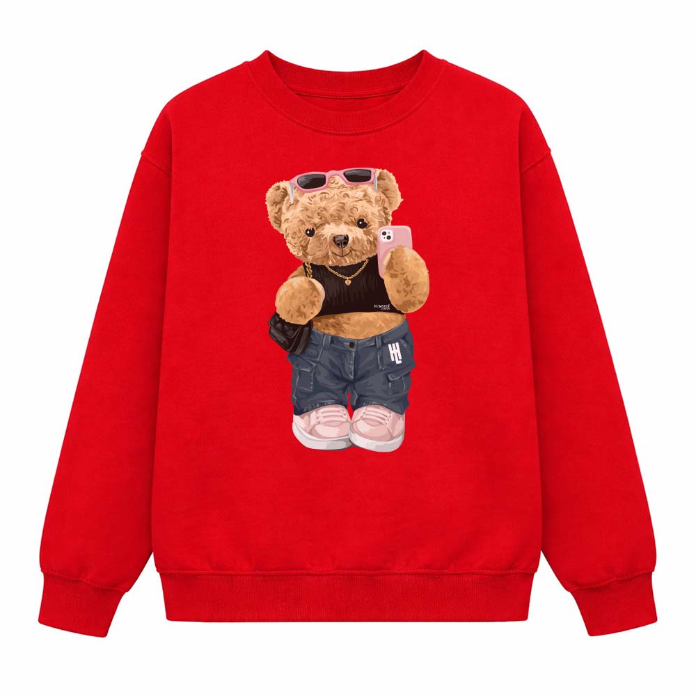 Hamster London Ted H Holiday Red Sweatshirt
