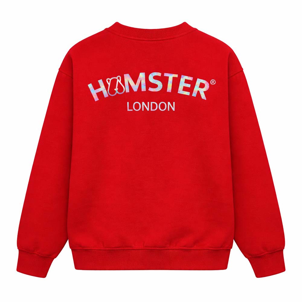 Hamster London Ted H Holiday Red Sweatshirt