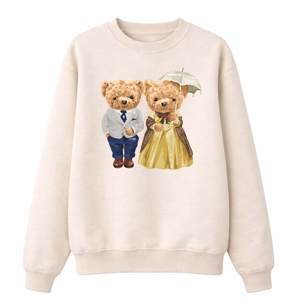 Hamster London Ted H Holiday White Sweatshirt