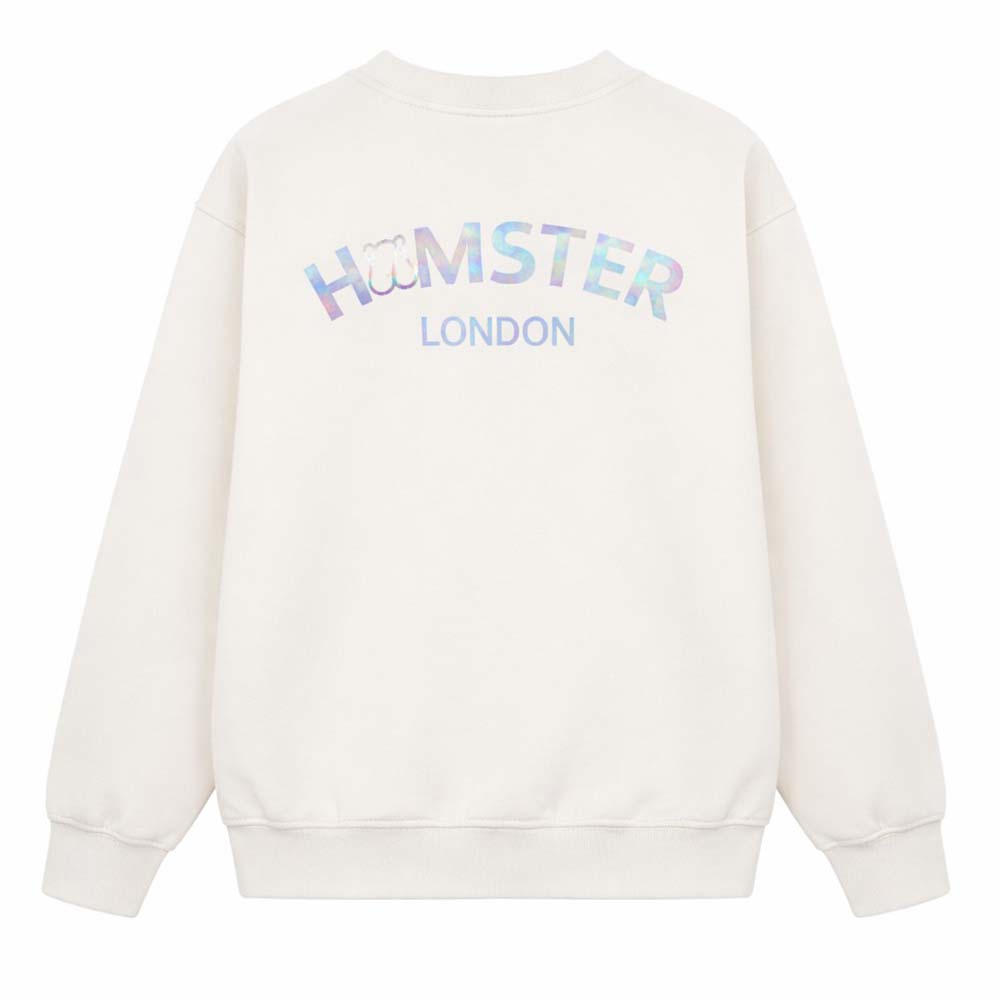 Hamster London Ted H Holiday White Sweatshirt