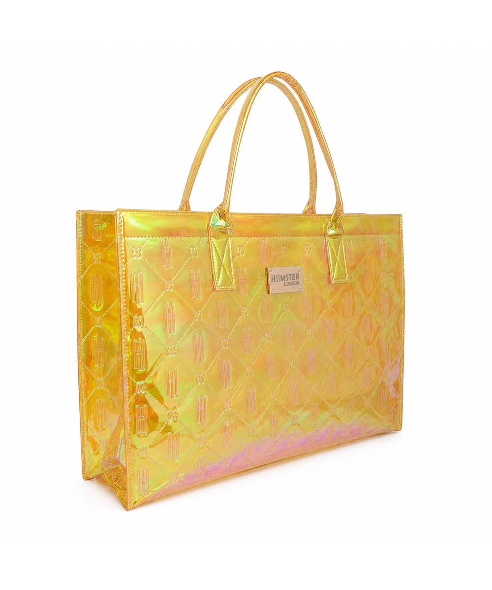 Hamster London Raver Tote Bag Gold