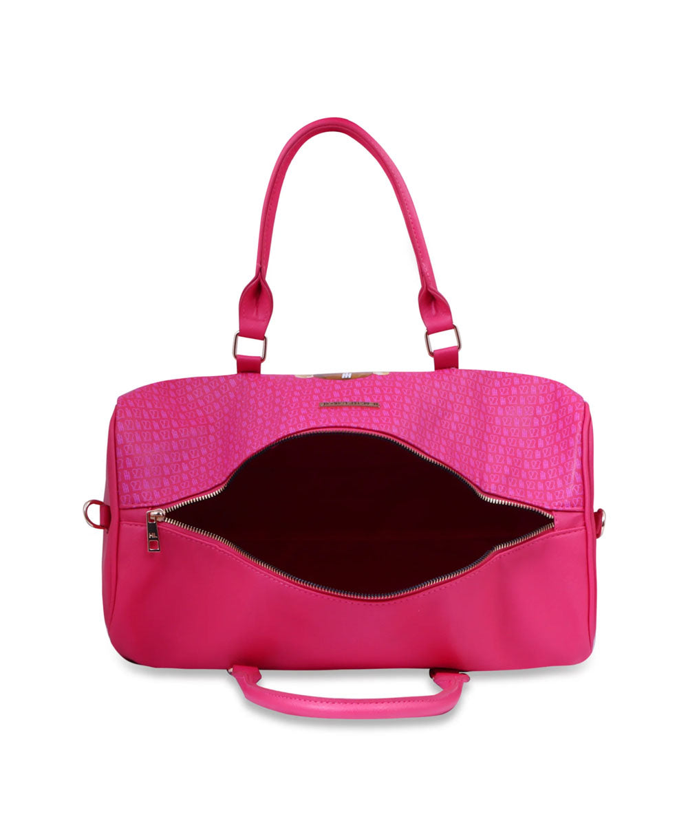 Hamster London Ted H Limited Edition PU Duffle Hot Pink