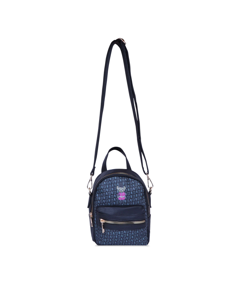 Hamster London Ted H Limited Edition Mini Satchel Bag Black