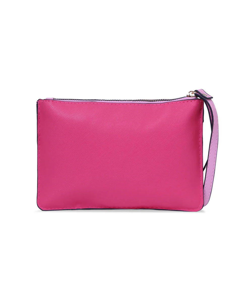 Hamster London Ted H Limited Edition Double Zip Pouch Hot Pink
