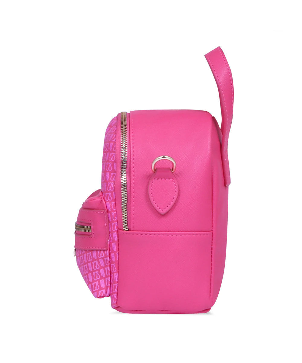 Hamster London Ted H Limited Edition Mini Satchel Bag Hot Pink