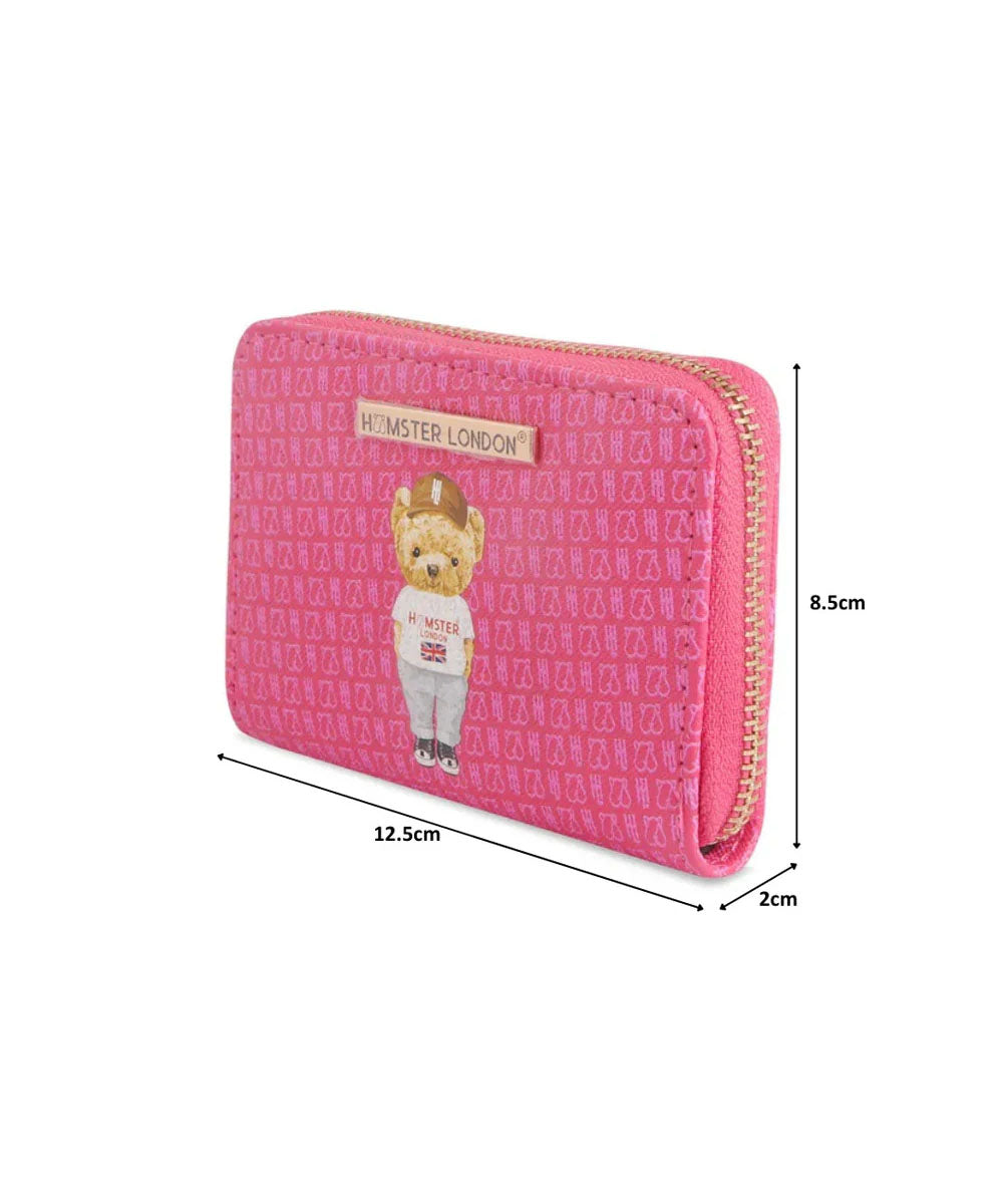 Hamster London TED H Limited Collection Small Wallet Hot Pink
