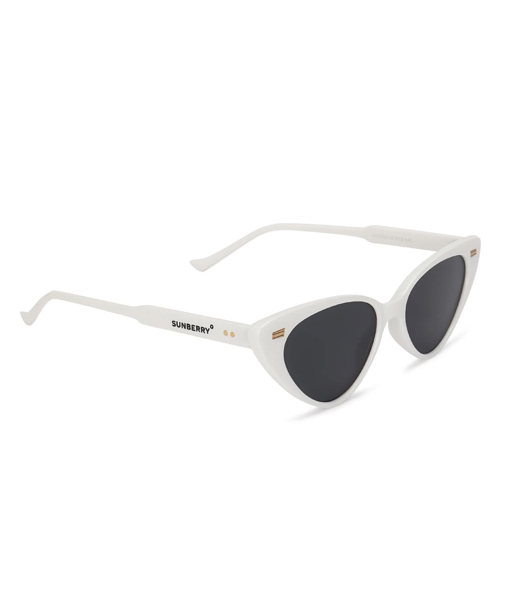 HL Sunberry VIP White Glasses With Free Case With Free Case