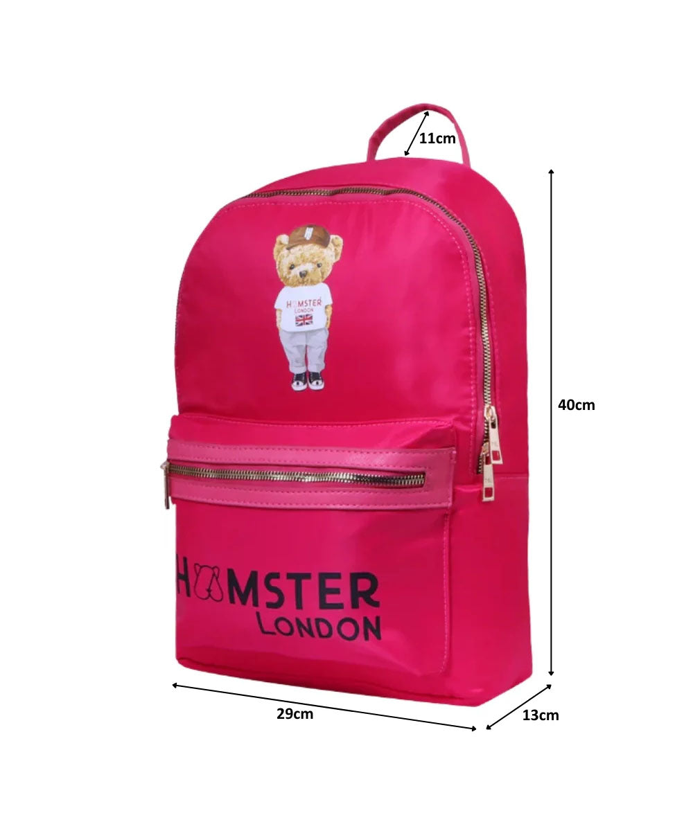 Hamster London Ted H Limited Edition Backpack Hot Pink
