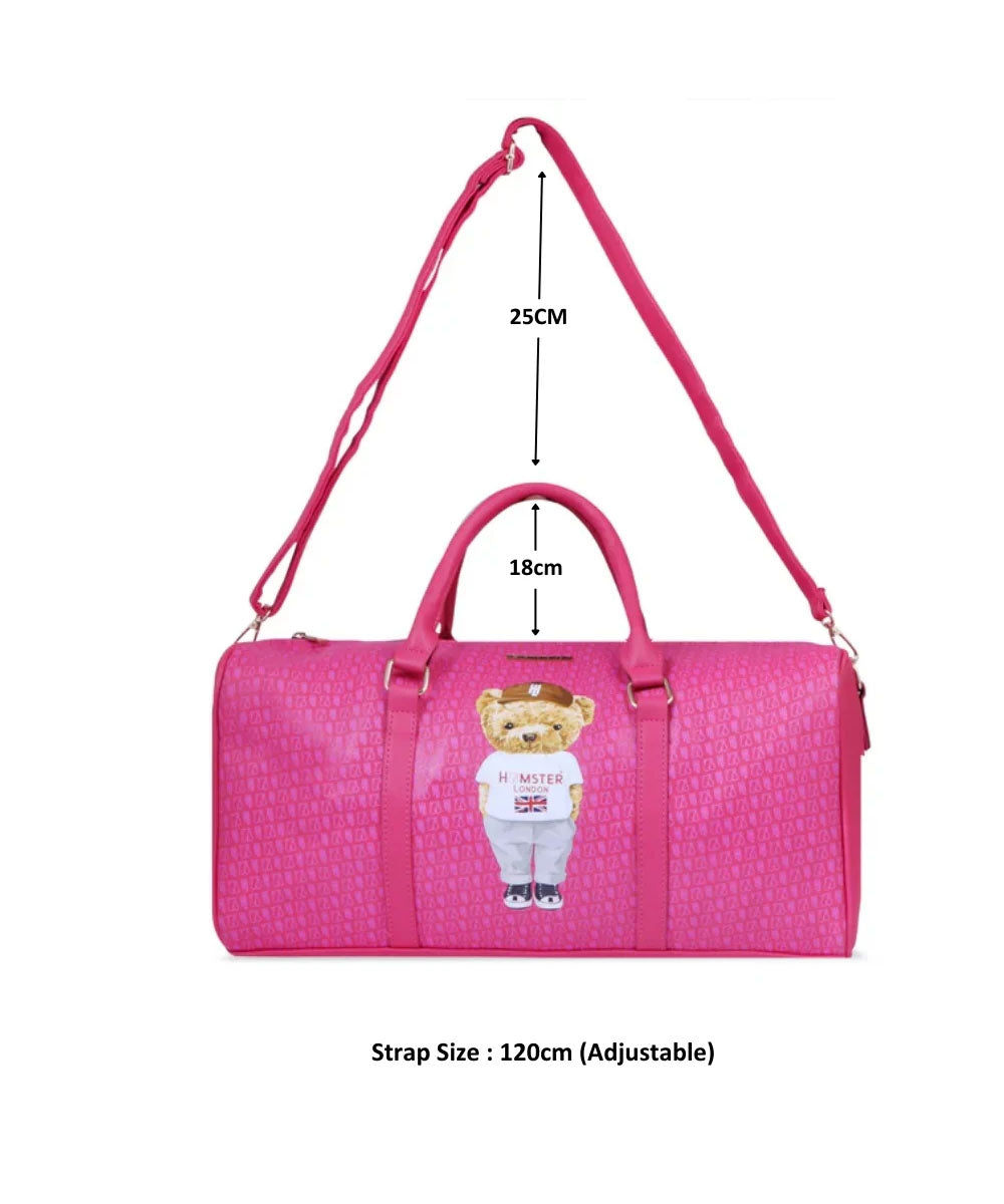 Hamster London Ted H Limited Edition PU Duffle Hot Pink