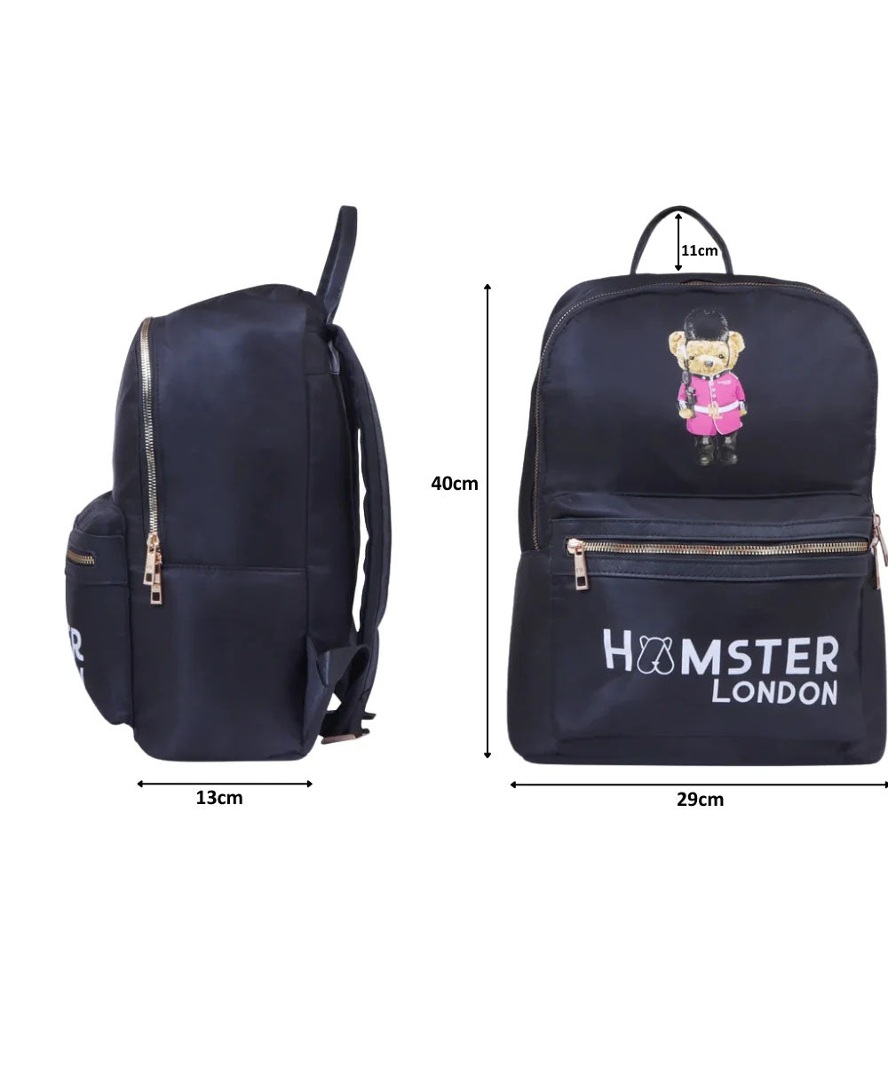Hamster London Ted H Limited Edition Backpack Black