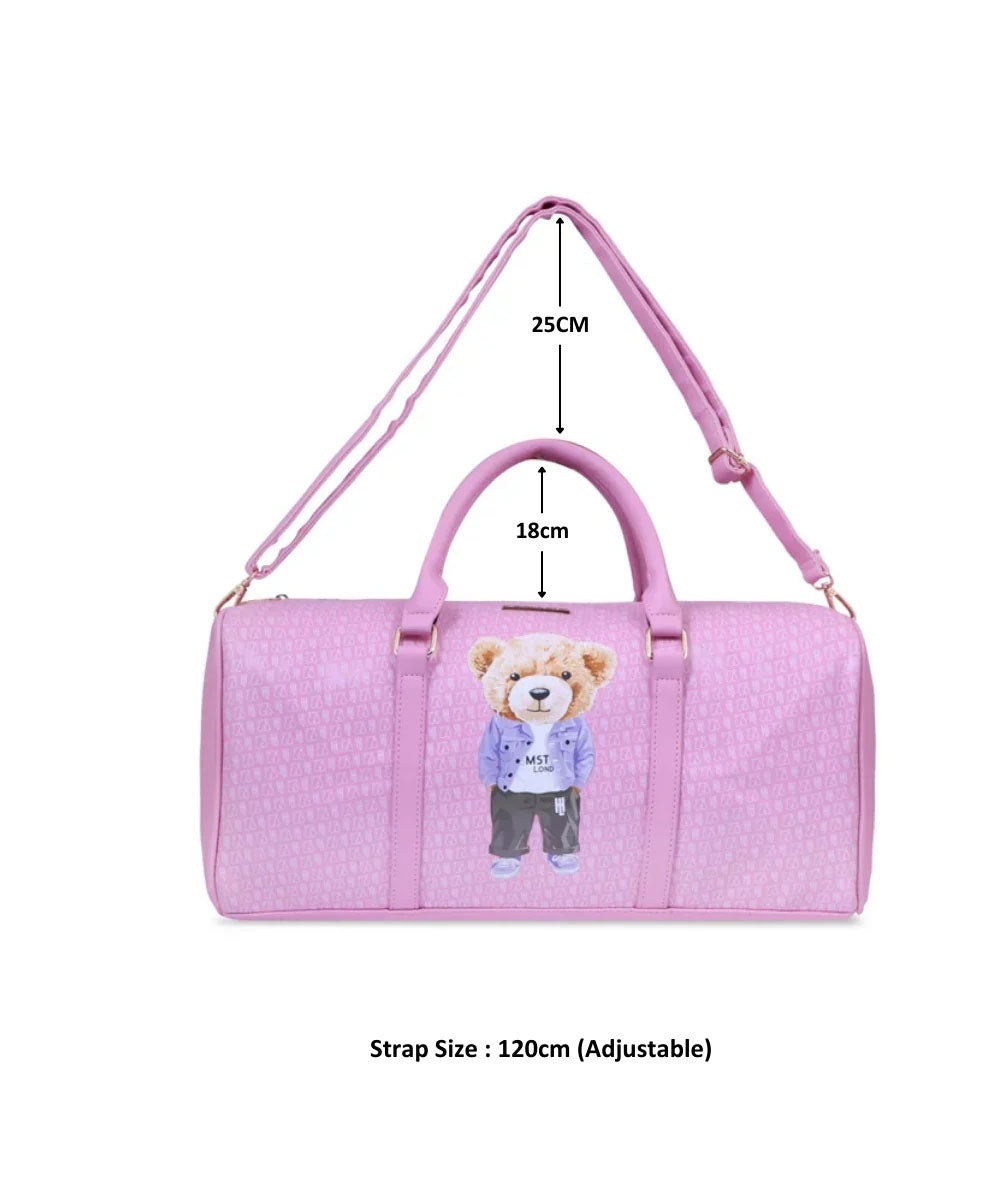Hamster London Ted H Limited Edition PU Duffle Light Pink