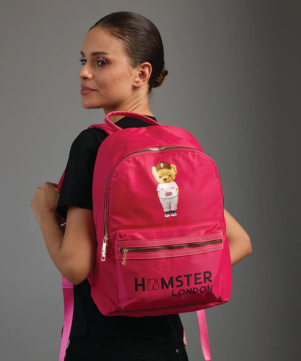 Hamster London Ted H Limited Edition Backpack Hot Pink