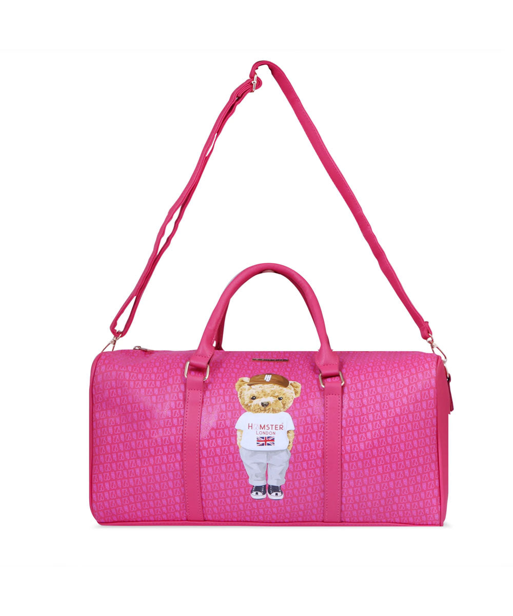 Hamster London Ted H Limited Edition PU Duffle Hot Pink