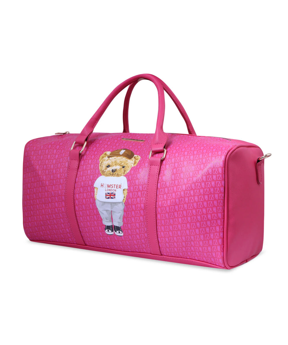 Hamster London Ted H Limited Edition PU Duffle Hot Pink