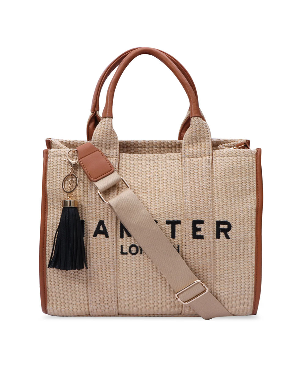 Hamster London Beverley Coastline Tote Bag Brown