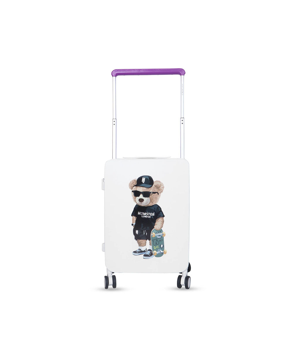 Hamster London Ted H Luggage Combo White – 20in + 14in