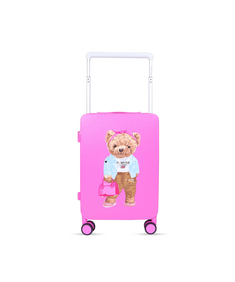 Hamster London Ted H Luggage Combo Hot Pink – 20in + 14in