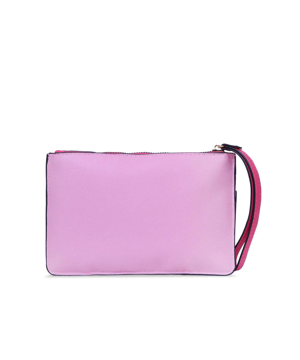 Hamster London Ted H Limited Edition Double Zip Pouch Light Pink