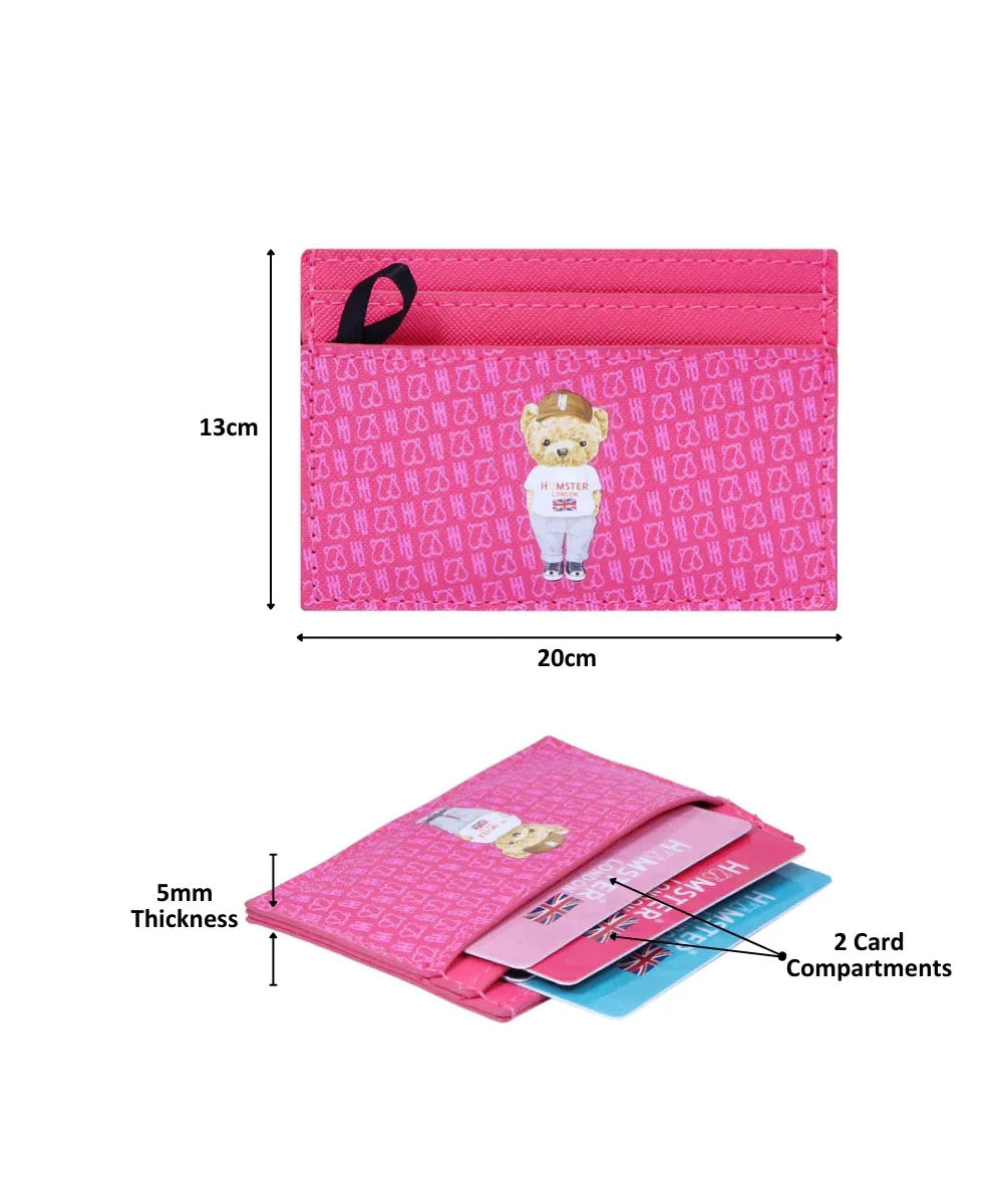 Hamster London Ted H Limited Edition Card Holder Hot Pink