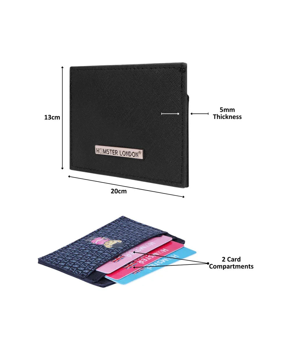 Hamster London Ted H Limited Edition Card Holder Black