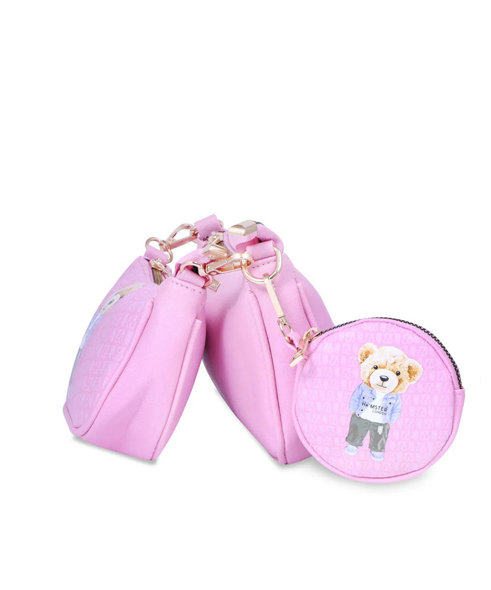 Hamster London Ted H Limited Edition Pouchette Sling Light Pink