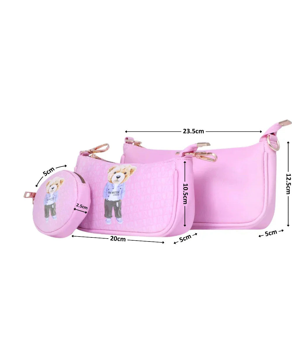 Hamster London Ted H Limited Edition Pouchette Sling Light Pink