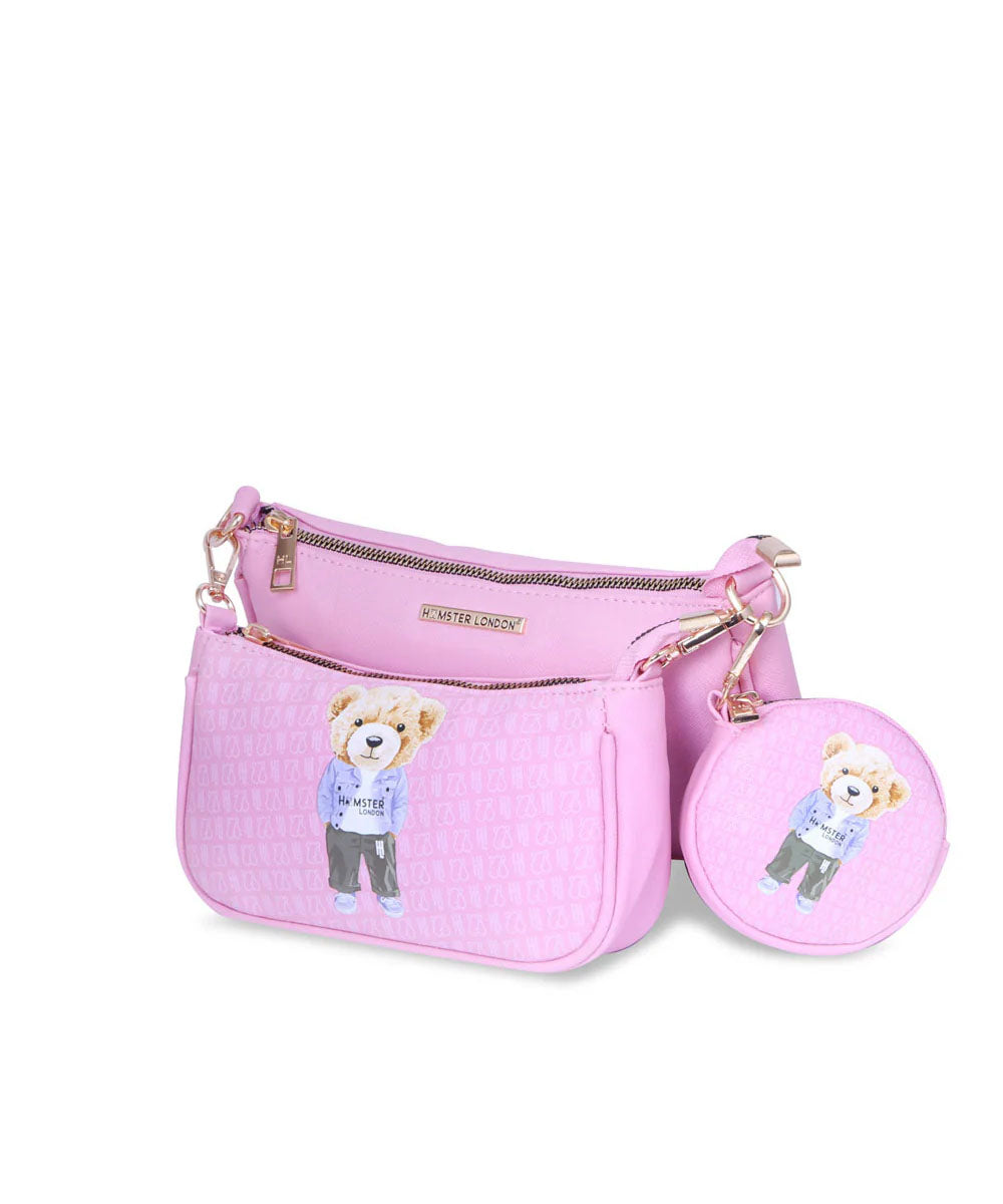 Hamster London Ted H Limited Edition Pouchette Sling Light Pink