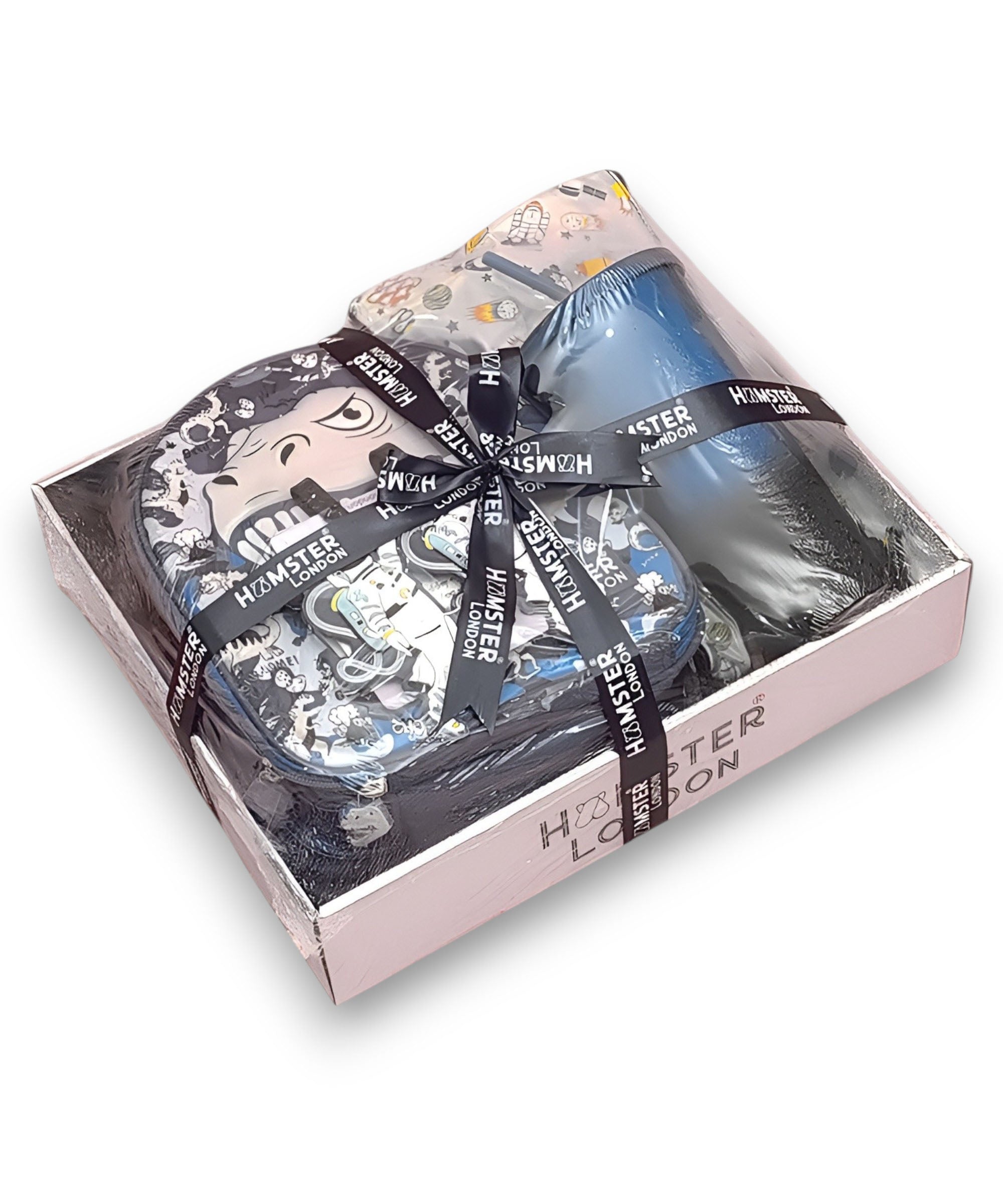 Hamster London Kids Gift Hamper with Lunch Bag, Sipper & Pouch