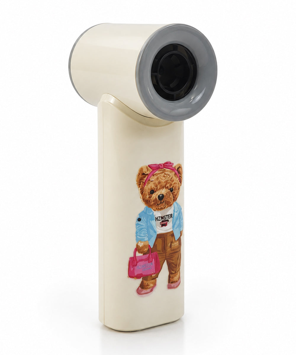 Hamster London Ted H Cool Handheld Fan – Off White