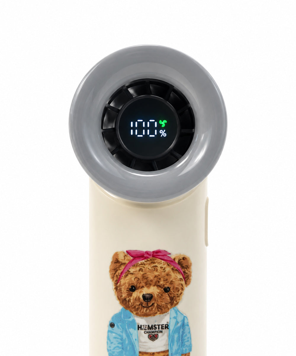 Hamster London Ted H Cool Handheld Fan – Off White