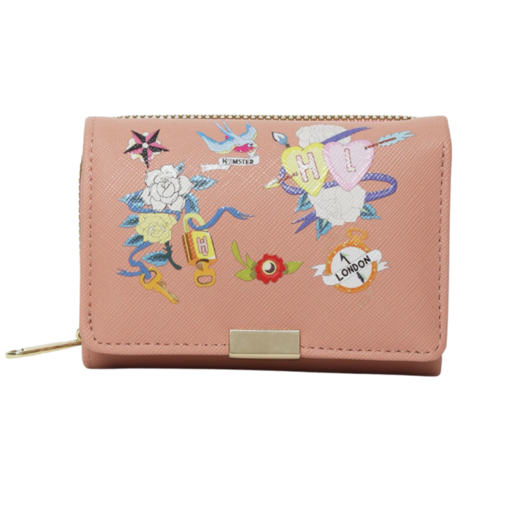 Hamster London Millionaire Victoria Bifold Wallet Camel