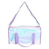 Hamster LondonShiny Classic Duffle Bag Purple With Personalization Sticker