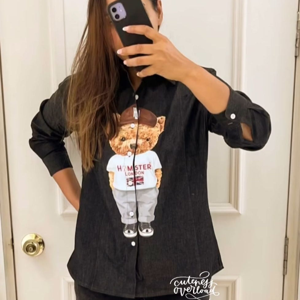 Hamster London Ted H Super Model Shirt Black