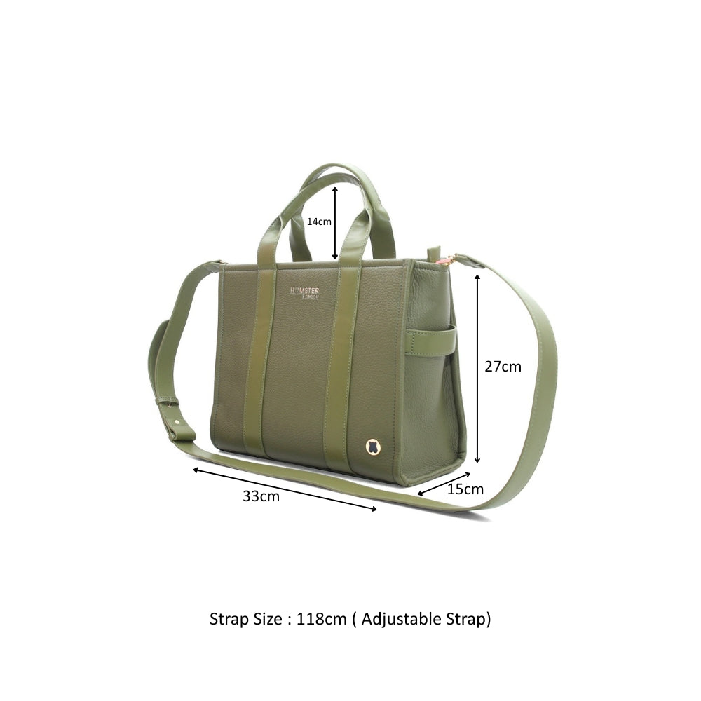 Hamster London Roma Tote Bag Olive