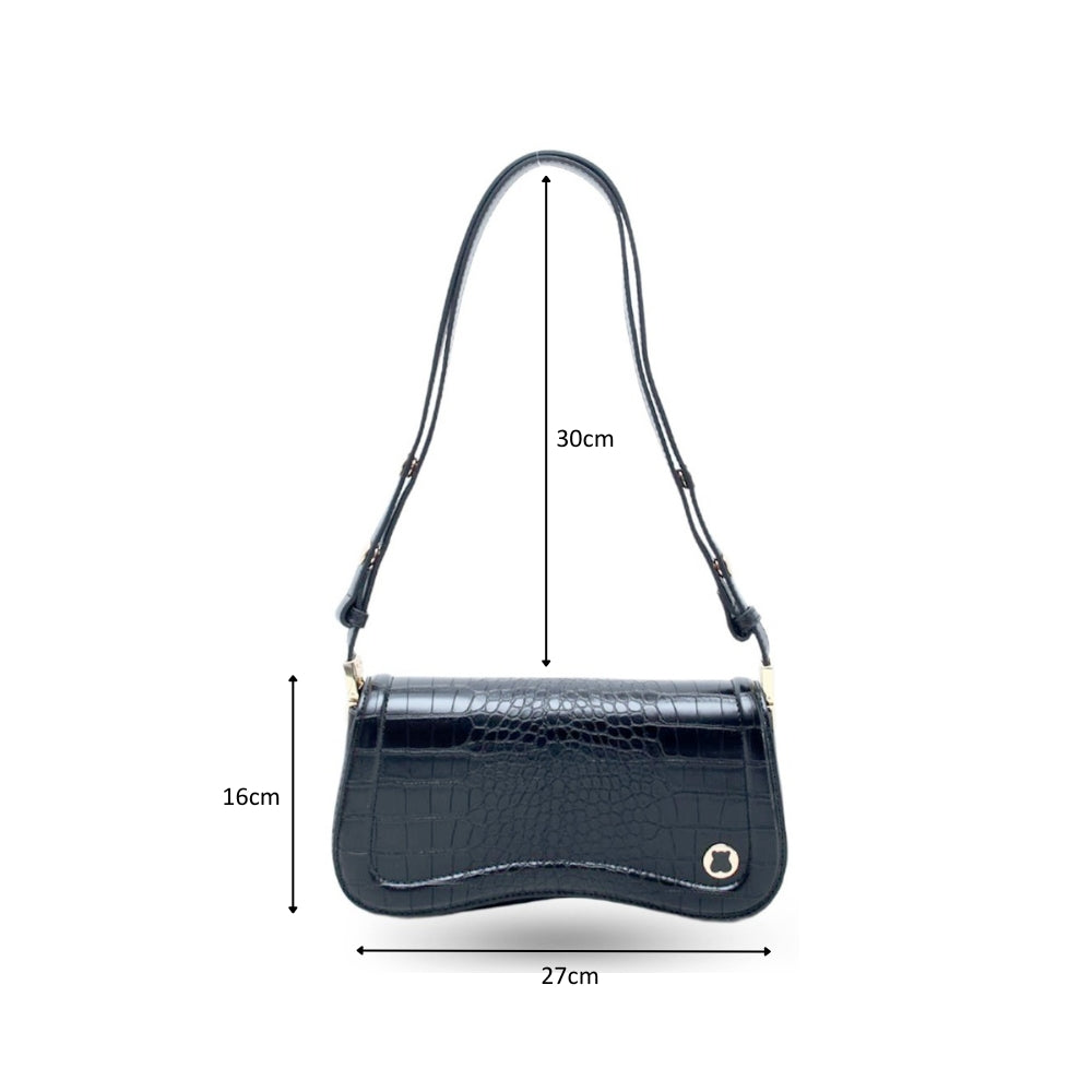 Hamster London Roma Shoulder Bag Black