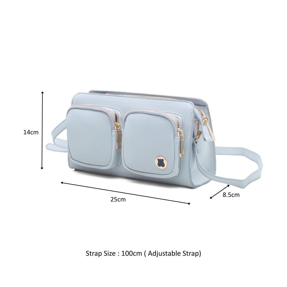 Hamster London Roma Crossbody Silver