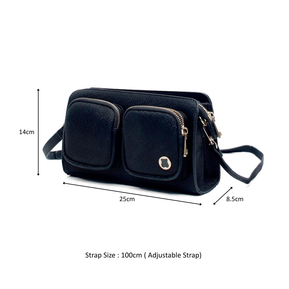 Hamster London Roma Crossbody Black