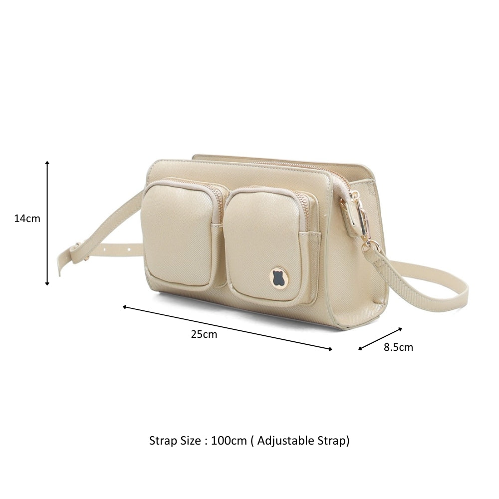 Hamster London Roma Crossbody Gold