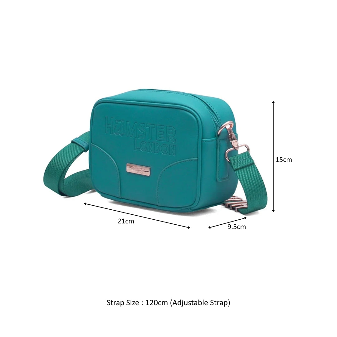 Hamster London Melissa Nova Cross Body Sling Bag Teal