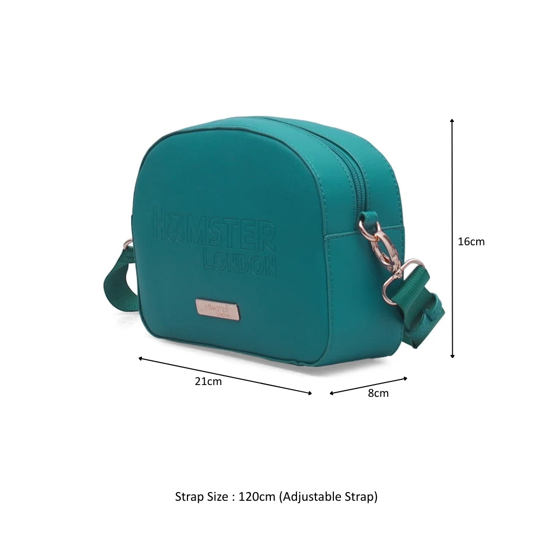 Hamster London Melissa Luna Cross Body Sling Bag Teal