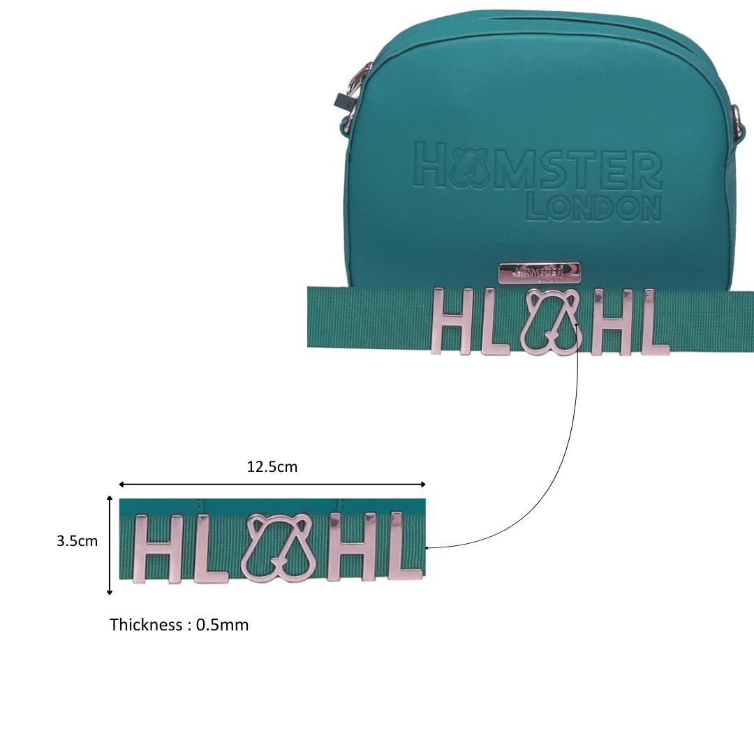 Hamster London Melissa Luna Cross Body Sling Bag Teal