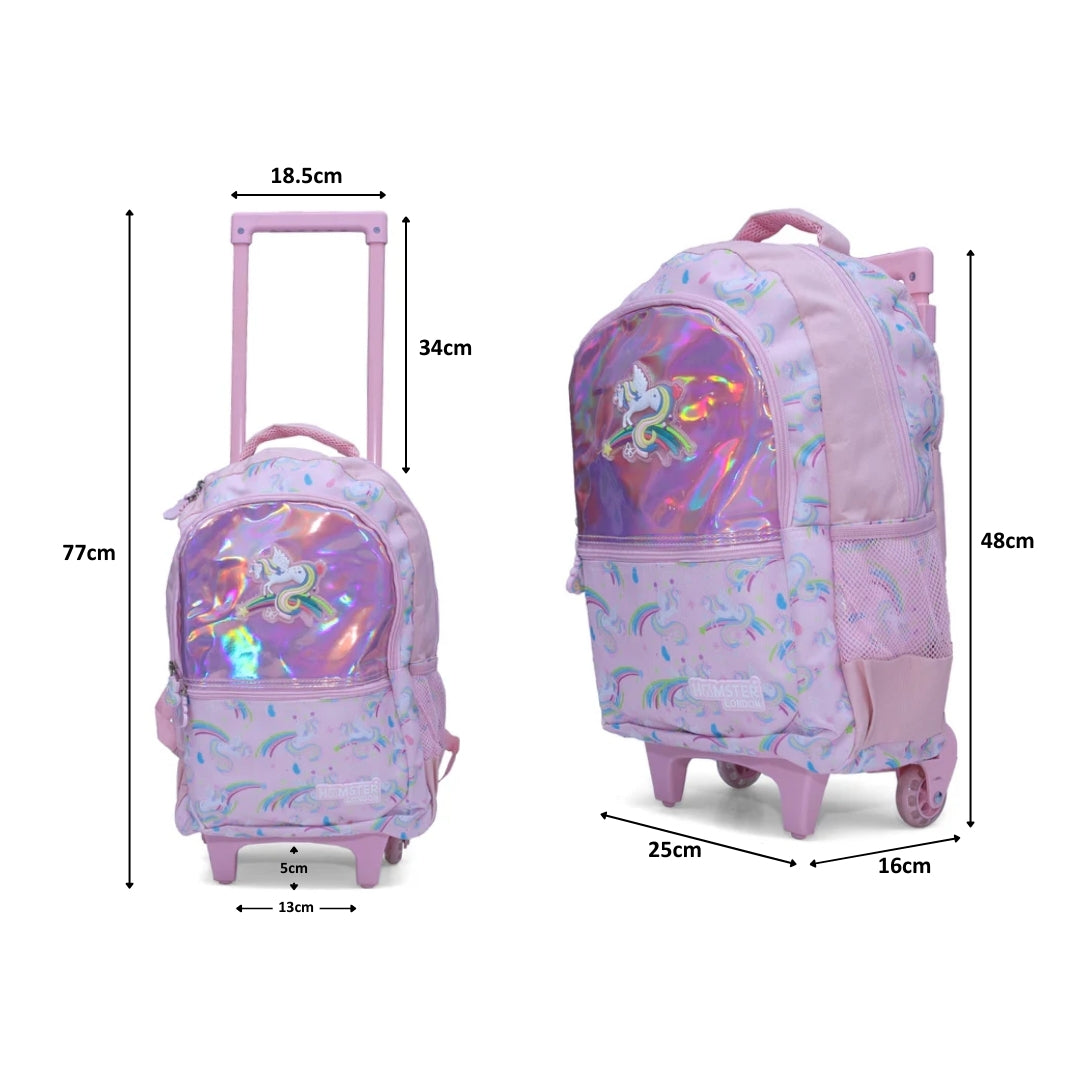 Hamster London Perky Unicorn Trolley Bag