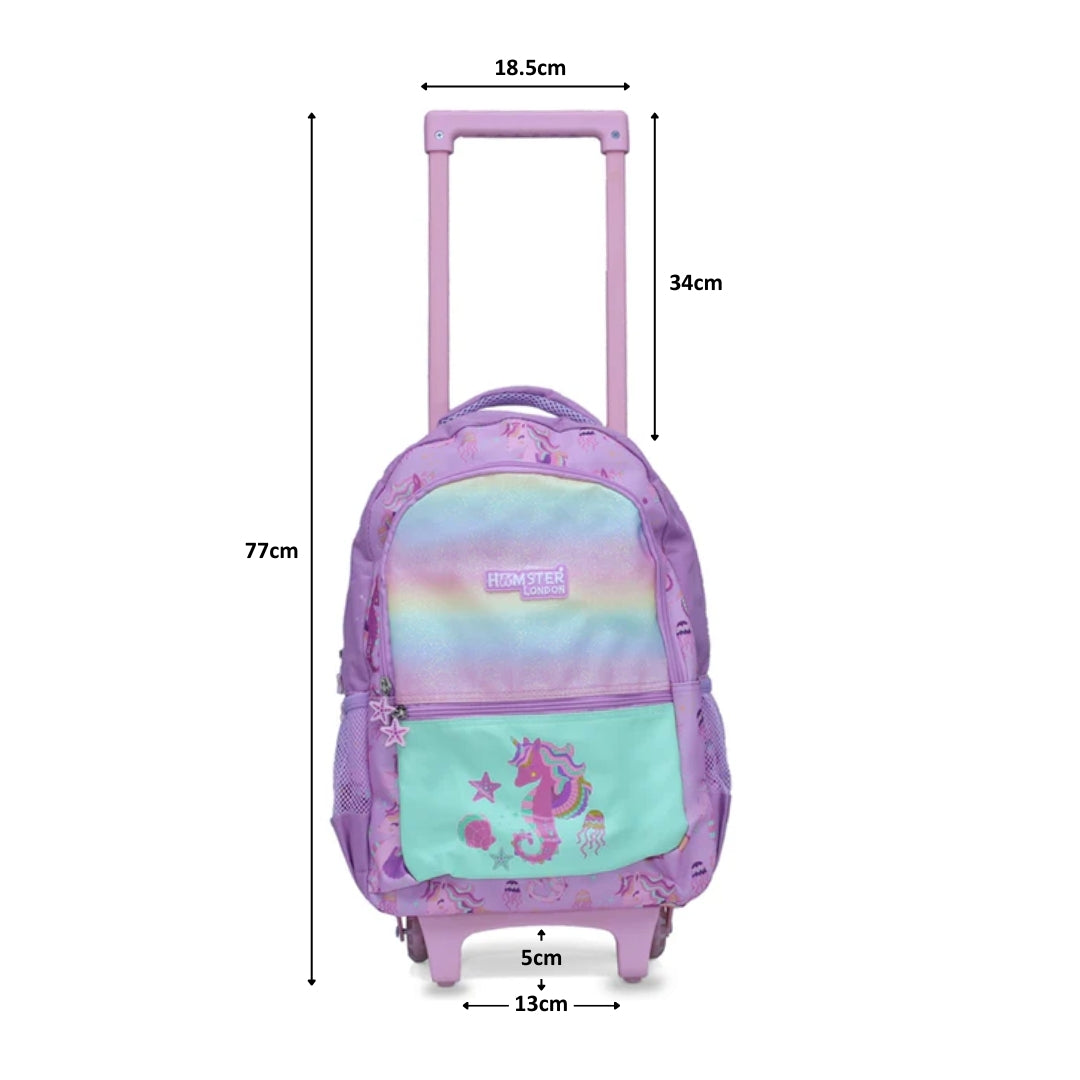 Hamster London Twinkle Horn Unicorn Trolley Bag