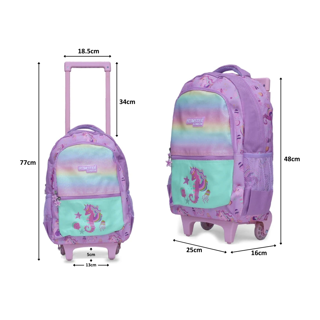 Hamster London Twinkle Horn Unicorn Trolley Bag