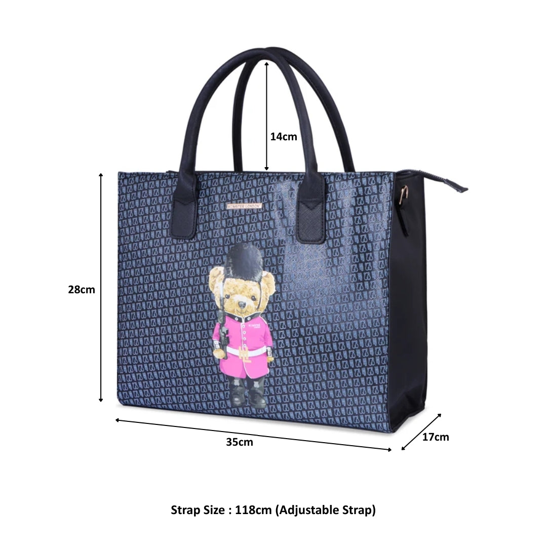 Hamster London Ted H Limited Edition Book Tote Black