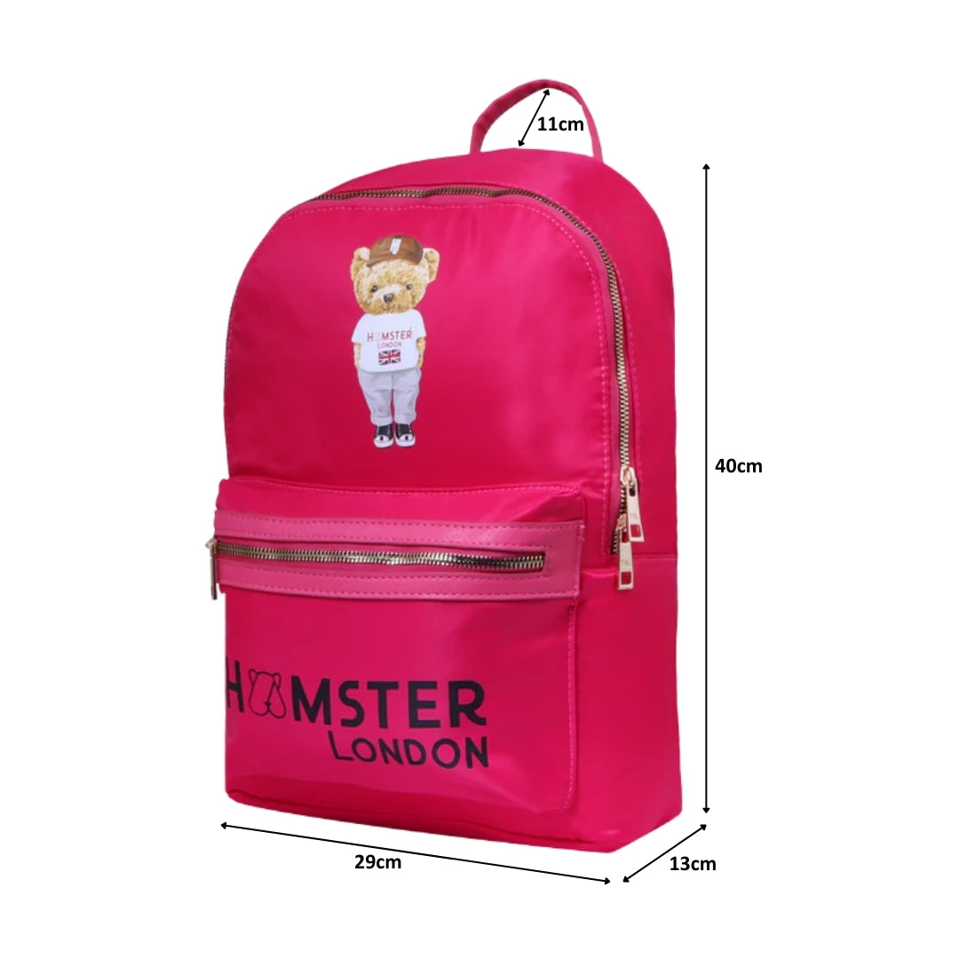 Hamster London Ted H Limited Edition Backpack Hot Pink
