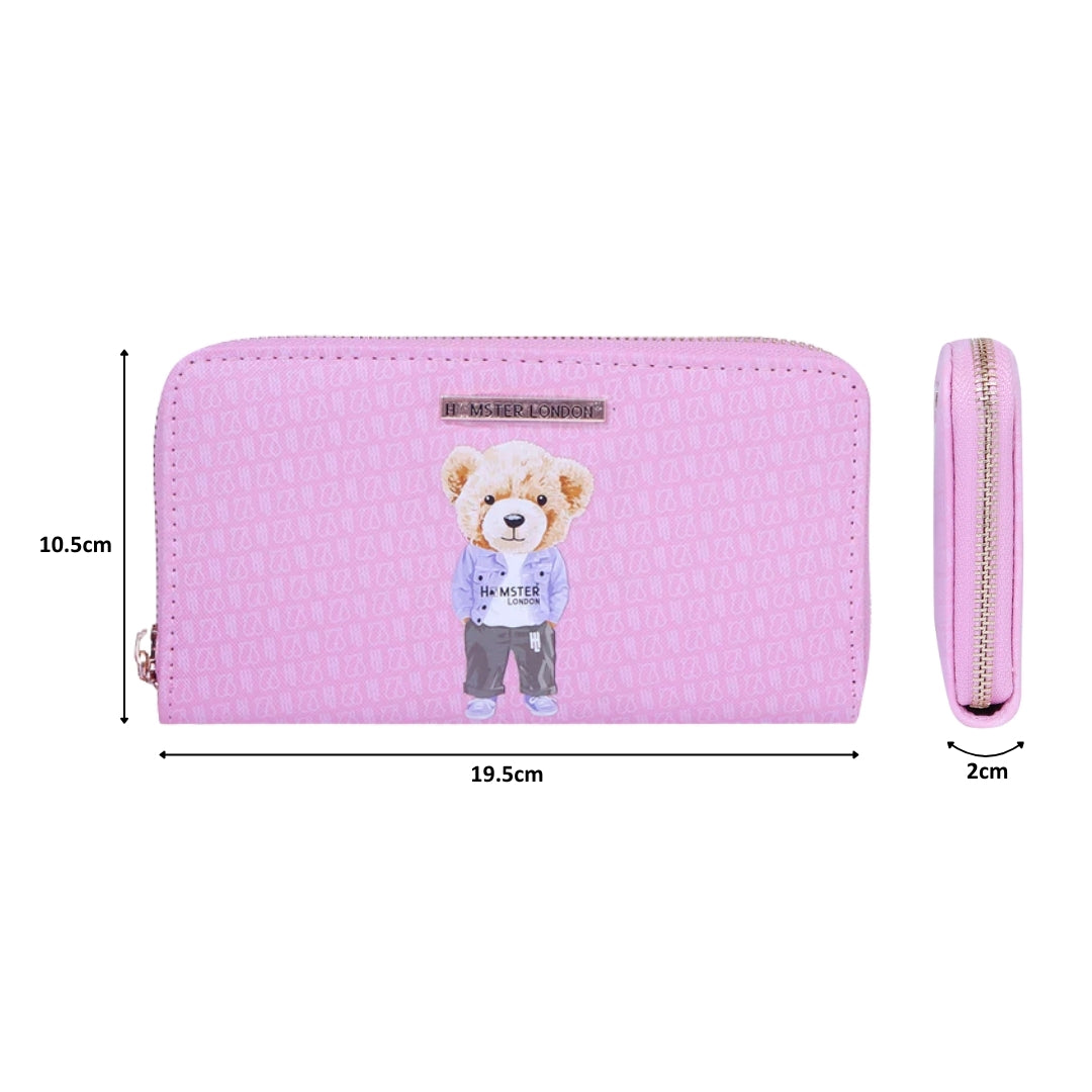 Hamster London Ted H Limited Edition Wallet Light Pink